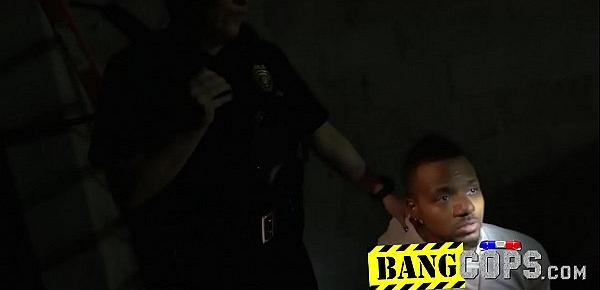  Naughty cops fuck lucky guy in the dark